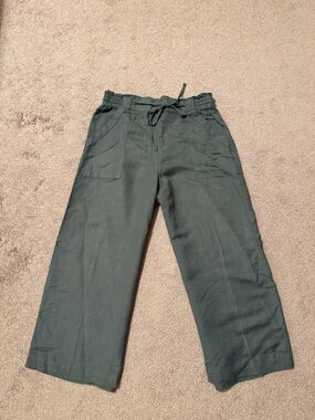 Loft cropped linen pants
